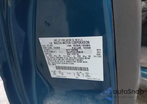 2005 Mazda Tribute S из США, поврежденный, VIN 4F2YZ94135KM17396